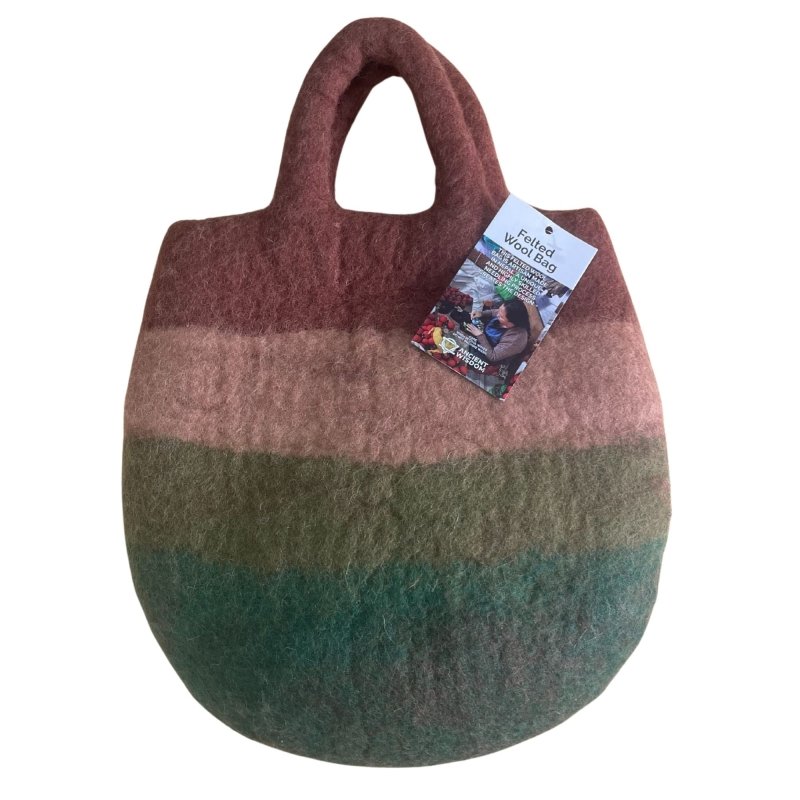Mushroom Garden Felted Bag - Felted Bags - British D'sire