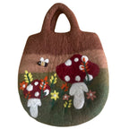 Mushroom Garden Felted Bag - Felted Bags - British D'sire