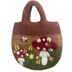 Mushroom Garden Felted Bag - Felted Bags - British D'sire