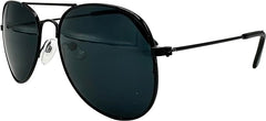 Mustavo Childrens Black Sunglasses Kids Childs Boys Girls Black Lense Lightweight Frame UV400 Retro Classic Pilot Style - British D'sire