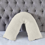 Teddy Bear Fleece Super Soft Cosy V Shape Pillowcase - Tangerine