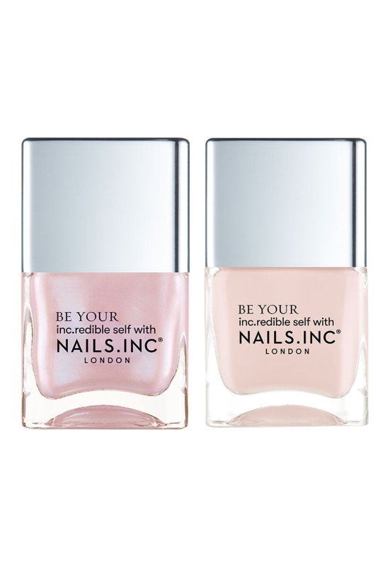 Nails Inc. All About The Aesthetic Nail Polish Duo - Nail Polish Set - British D'sire