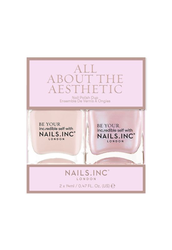 Nails Inc. All About The Aesthetic Nail Polish Duo - Nail Polish Set - British D'sire