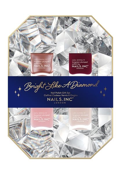 Nails Inc. Bright Like A Diamond 4 - Piece Nail Polish Gift Set - Nail Polishes - British D'sire