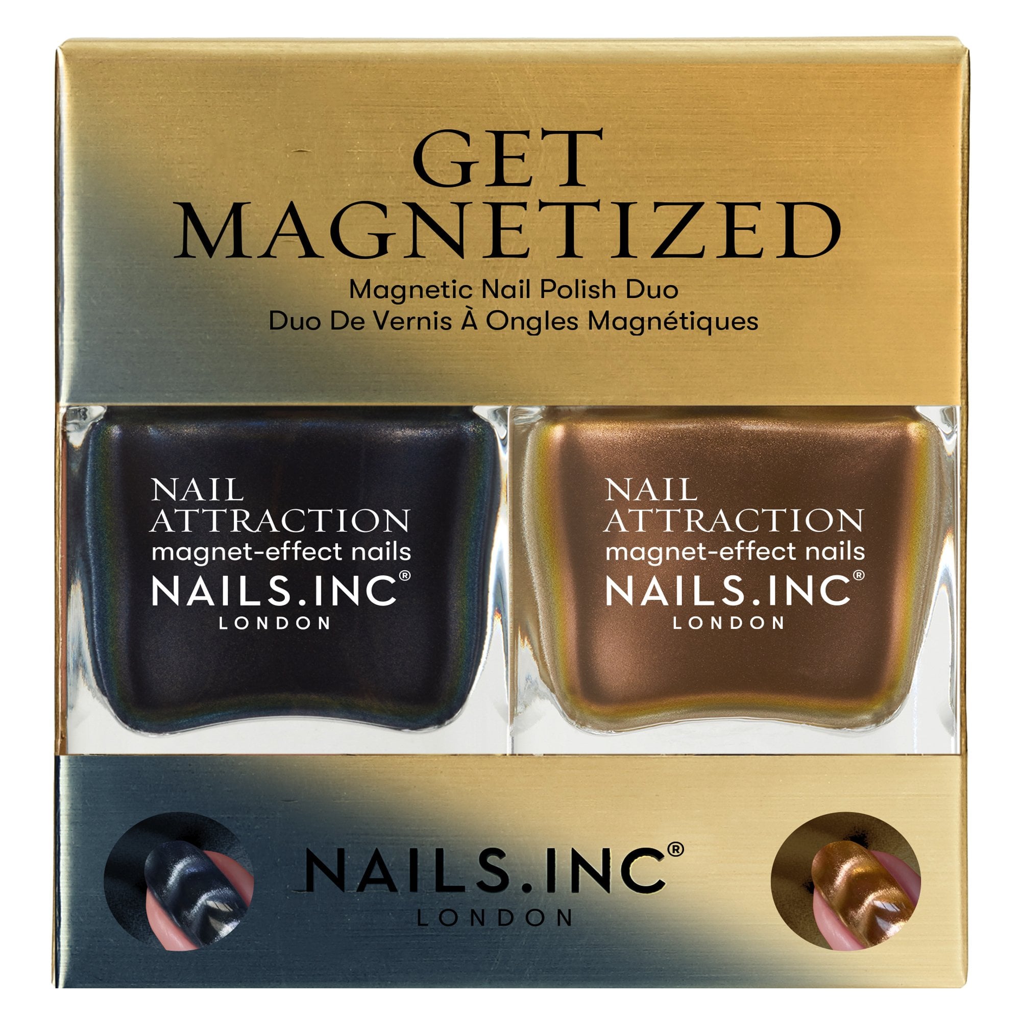 Nails inc Nail Polish Duo Set - Get Magnetised (2 x 14ml) Main image