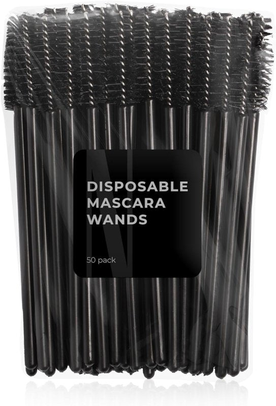 Nanolash Disposable Mascara Wands 50 pcs - disposable eyelash brushes, eyebrow spoolie - Mascara wands - British D'sire