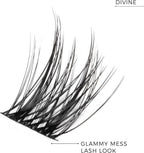 Nanolash DIY Eyelash Extensions 36 pcs - cluster lashes DIY, cluster false eyelashes for lash extensions at home, individual cluster lashes (DIVINE) - Eyelash Extensions - British D'sire