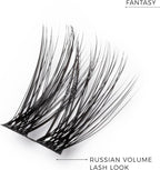 Nanolash DIY Eyelash Extensions 36 pcs - cluster lashes DIY, cluster false eyelashes for lash extensions at home, individual cluster lashes (FANTASY) - Eyelash Extensions - British D'sire