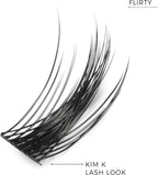 Nanolash DIY Eyelash Extensions 36 pcs - cluster lashes DIY, cluster false eyelashes for lash extensions at home, individual cluster lashes (FLIRTY) - Eyelash Extensions - British D'sire