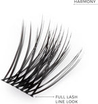 Nanolash DIY Eyelash Extensions 36 pcs - cluster lashes DIY, cluster false eyelashes for lash extensions at home, individual cluster lashes (HARMONY) - Eyelash Extensions - British D'sire