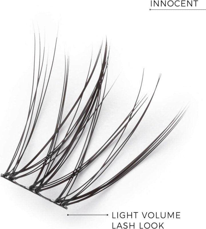 Nanolash DIY Eyelash Extensions 36 pcs - cluster lashes DIY, cluster false eyelashes for lash extensions at home, individual cluster lashes (INNOCENT) - Eyelash Extensions - British D'sire