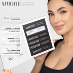 Nanolash DIY Eyelash Extensions Starter Kit - cluster lashes with bonder, sealer, remover, apllicator, home lash extensions kit (DIVINE) - Eyelash Extensions kit - British D'sire
