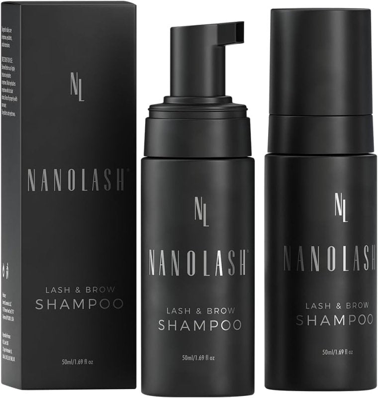 Nanolash Lash & Brow Shampoo 50 ml - cleansing shampoo for eyelashes and eyebrows, eyelash foam, eyelash extension cleanser - Lash & Brow Shampoo - British D'sire Main image