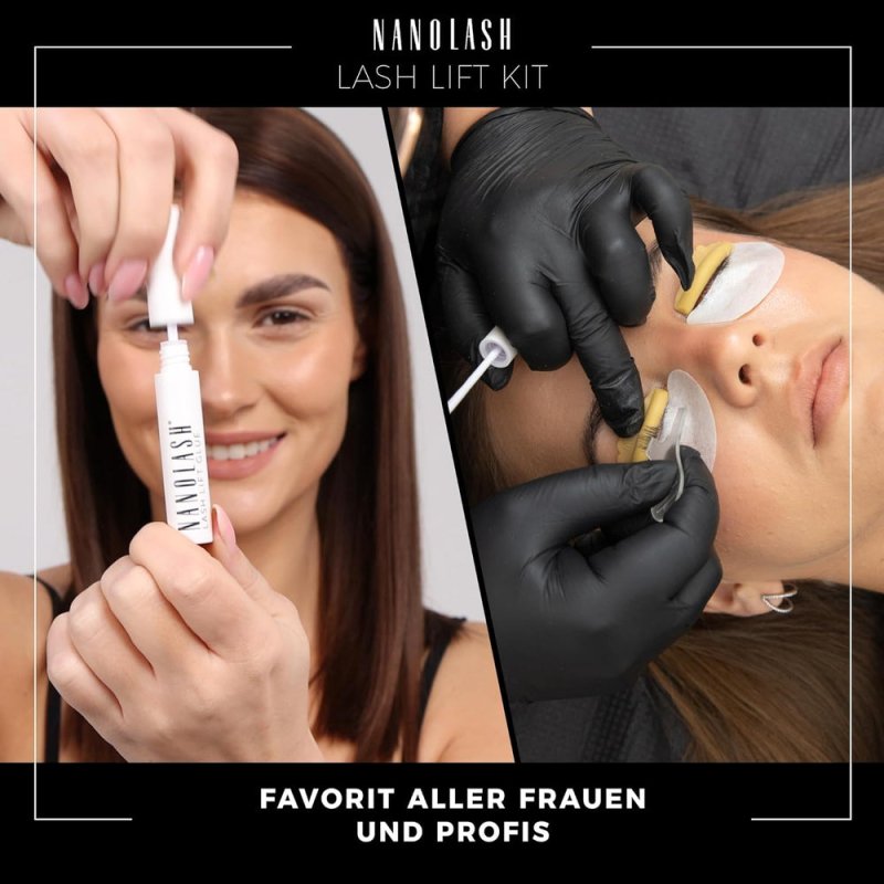 Nanolash Lash Lift Kit - professional eyelash lifting kit, DIY kit for eyelash lifting at home and in the salon, DIY eyelash lamination, lash curling kit - lash lift kit - British D'sire