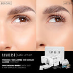 Nanolash Lash Lift Kit - professional eyelash lifting kit, DIY kit for eyelash lifting at home and in the salon, DIY eyelash lamination, lash curling kit - lash lift kit - British D'sire
