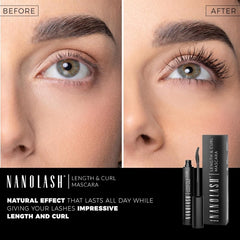 Nanolash Length&Curl Mascara 10 ml - lengthening and curling mascara, the effect of perfectly long and perfectly curled eyelashes, black mascara - Mascara - British D'sire