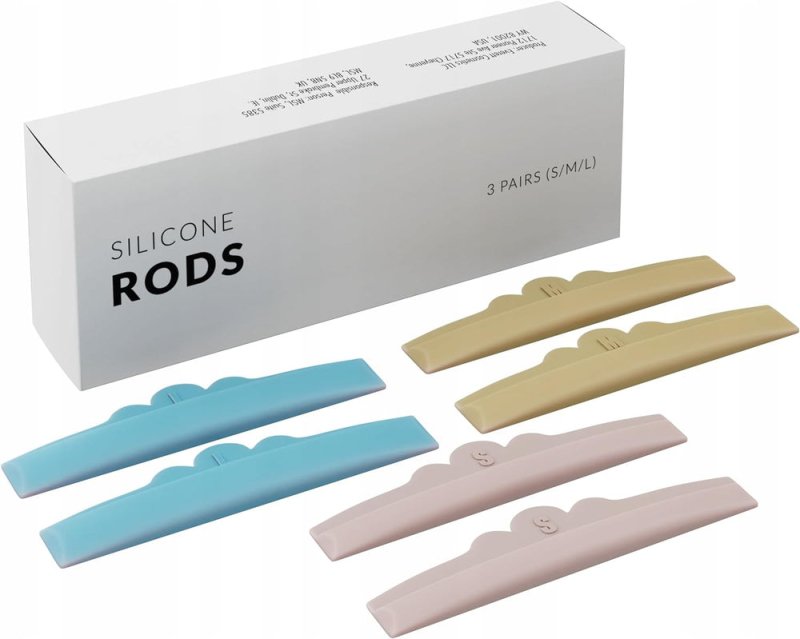 Nanolash Silicone Rods 3 Pairs - lash Lift rods, Silicone Pads for Eyelash Lifting, lash Lift Shields - lash lift kit - British D'sire Main image