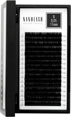 Nanolash Volume Lashes - false lashes for professional eyelash extensions, volume eyelash extensions (0.05 D, 11mm) - False Eyelashes - British D'sire