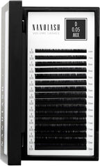 Nanolash Volume Lashes - false lashes for professional eyelash extensions, volume eyelash extensions (0.05 D, MIX 6 - 13mm) - False Eyelashes - British D'sire