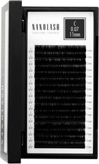 Nanolash Volume Lashes - false lashes for professional eyelash extensions, volume eyelash extensions (0.07 C, 11mm) - False Eyelashes - British D'sire