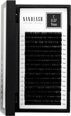 Nanolash Volume Lashes - false lashes for professional eyelash extensions, volume eyelash extensions (0.07 C, 9mm) - False Eyelashes - British D'sire