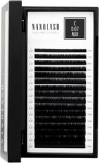 Nanolash Volume Lashes - false lashes for professional eyelash extensions, volume eyelash extensions (0.07 C, MIX 6 - 13mm) - False Eyelashes - British D'sire