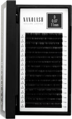 Nanolash Volume Lashes - false lashes for professional eyelash extensions, volume eyelash extensions (0.07 D, 11mm) - False Eyelashes - British D'sire