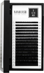 Nanolash Volume Lashes - false lashes for professional eyelash extensions, volume eyelash extensions (0.10 D, MIX 6 - 13mm) - False Eyelashes - British D'sire