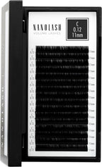 Nanolash Volume Lashes - false lashes for professional eyelash extensions, volume eyelash extensions (0.12 C, 11mm) - False Eyelashes - British D'sire