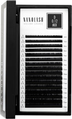 Nanolash Volume Lashes - false lashes for professional eyelash extensions, volume eyelash extensions (0.12 D, MIX 6 - 13mm) - False Eyelashes - British D'sire