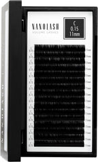 Nanolash Volume Lashes - false lashes for professional eyelash extensions, volume eyelash extensions (0.15 C, 11mm) - False Eyelashes - British D'sire