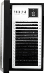 Nanolash Volume Lashes - false lashes for professional eyelash extensions, volume eyelash extensions (0.15 C, MIX 6 - 13mm) - False Eyelashes - British D'sire