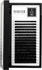 Nanolash Volume Lashes - false lashes for professional eyelash extensions, volume eyelash extensions (0.15 D, MIX 6 - 13mm) - False Eyelashes - British D'sire