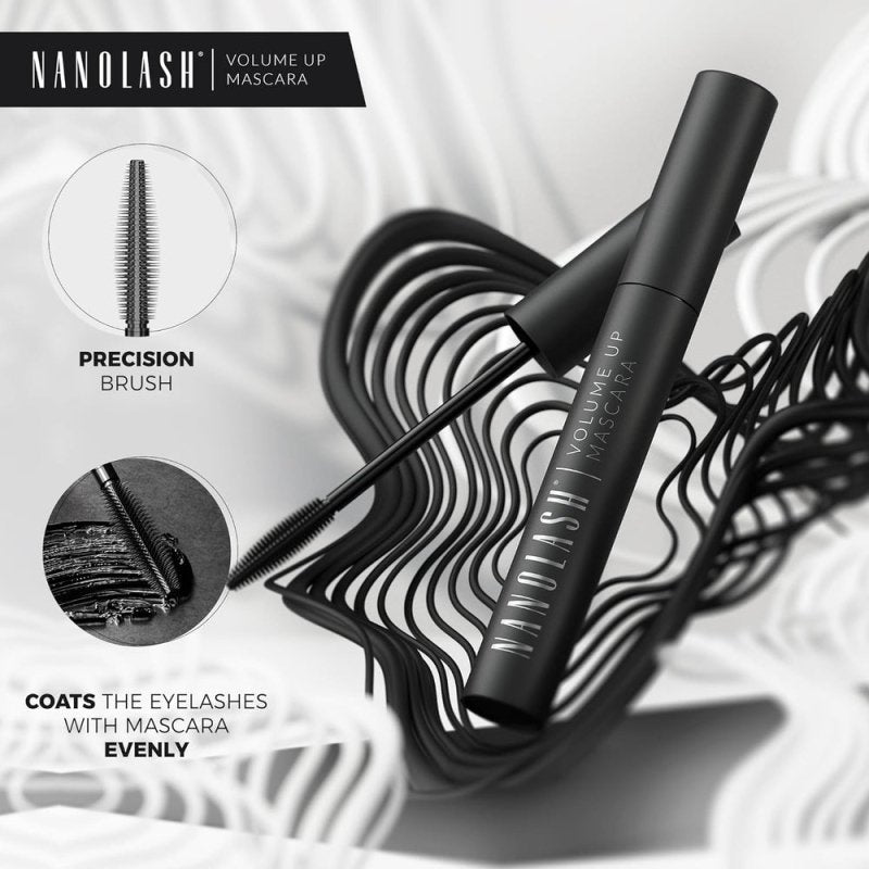 Nanolash Volume Up Mascara 10 ml - thickening mascara, effect of full and thick eyelashes, increasing volume, volumizing mascara, black mascara - Mascara - British D'sire