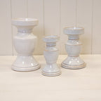 Natural Ceramic Candle Holder Medium - Candle Holder - British D'sire