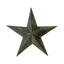 Natural Grey Distressed Metal Star Decoration 37cm - Christmas Decor - British D'sire