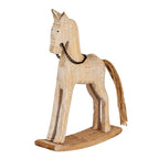 Natural Rustic Rocking Horse - Christmas Decor - British D'sire