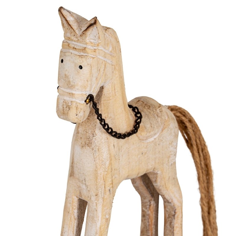 Natural Rustic Rocking Horse - Christmas Decor - British D'sire