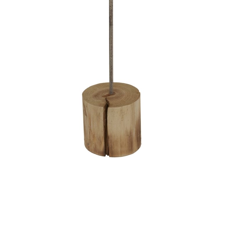 Natural Rustic Star On Wood Stand With Glass Votive - Christmas Decor - British D'sire
