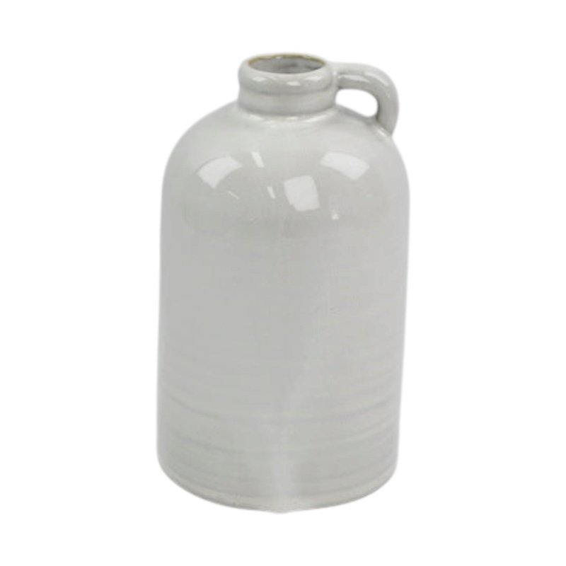 Natural Stoneglazed Short Jug Shaped Vase - Vases - British D'sire