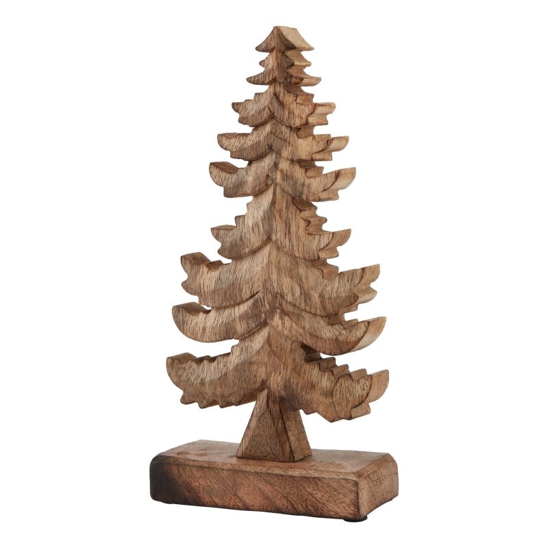 Natural Wooden Christmas Tree Home Decor Ornament Decoration - Christmas Decor - British D'sire