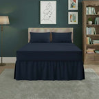 Fitted Valance Bed Sheet Polycotton Mattress Cover And Frill Easy Care - Single - Lemon