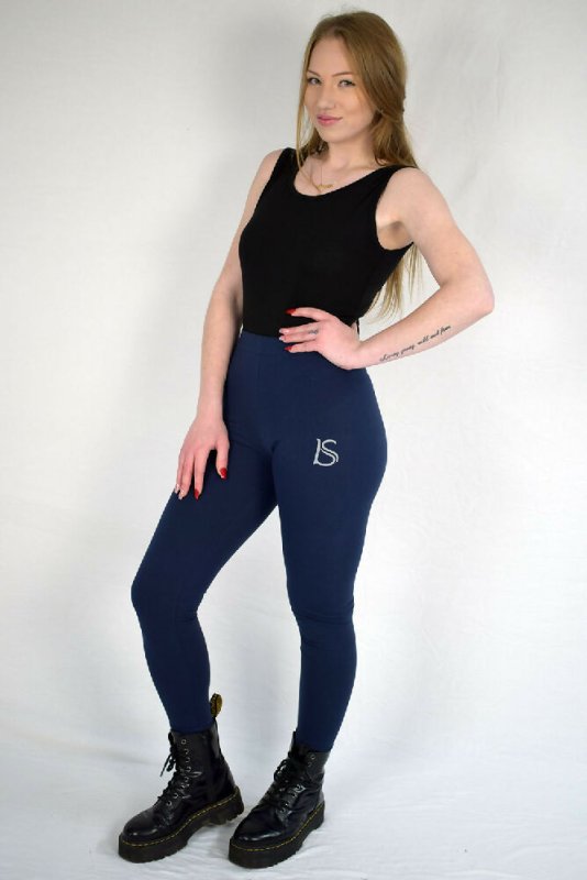 Navy Blue Leggings for Women | Tights Yoga Pants - Clothing - British D'sire