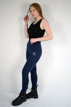 Navy Blue Leggings for Women | Tights Yoga Pants - Clothing - British D'sire