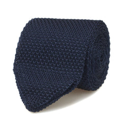 Navy Knitted Tie Set - All Products - British D'sire