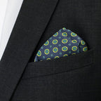 Navy Silk Pocket Square - All Products - British D'sire