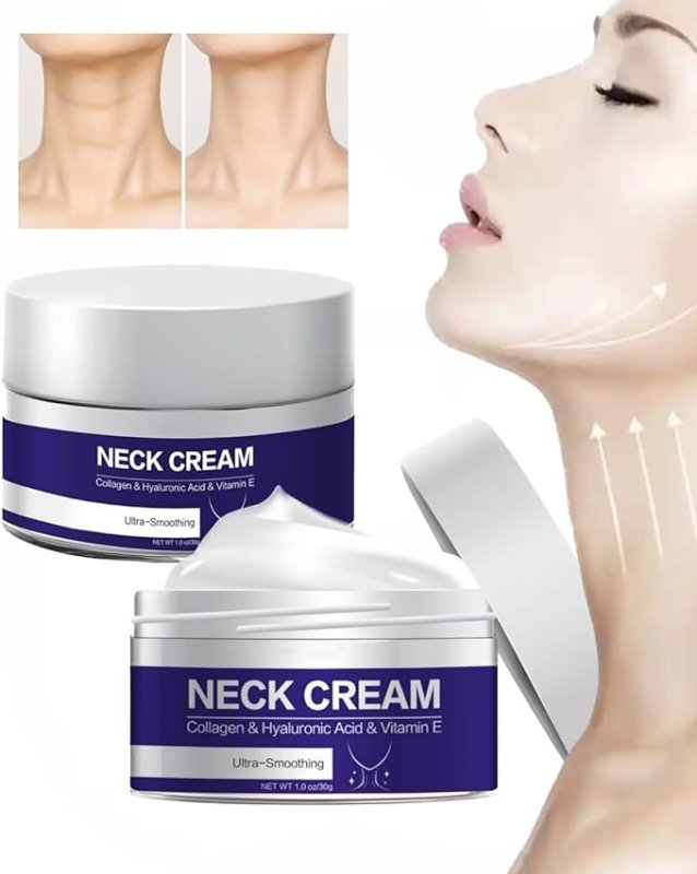 Neck Cream, Tighten & Lift Firming Neck Cream, Anti-Aging Neck Cream For Women, Anti Wrinkle Moisturizing Neck Cream For Women(2PC) - British D'sire Main image