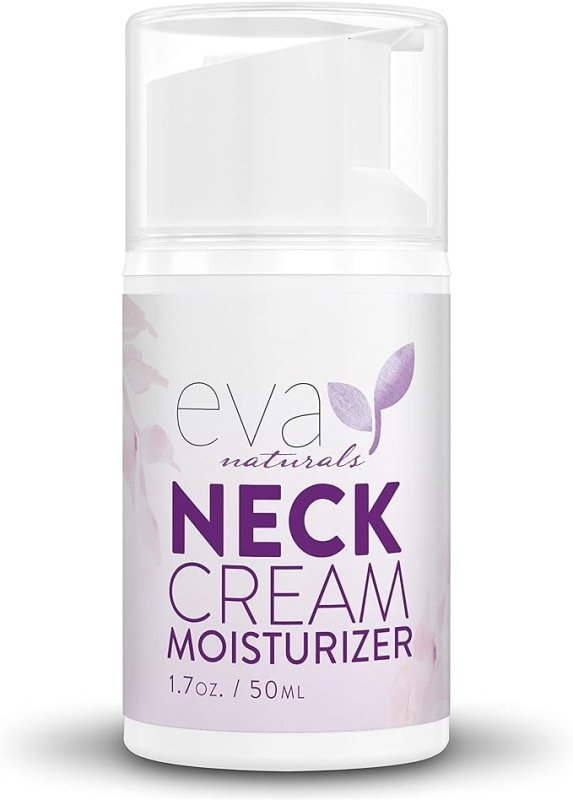 Neck Firming Cream by Eva Naturals (50 ml) Airless Pump - Firming Lotion for Sagging Neck, Face, and Décolleté - Fights Wrinkles and Promotes Elasticity and Youthful Skin - With Vitamin C - British D'sire Main image