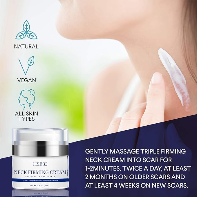 Neck Firming Cream, Neck Cream, Anti Wrinkle Cream, Skin Tightening and Crepe Skin Repair Cream Secondary image