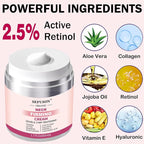 Neck Firming Cream, Neck Cream For Wrinkles & Fine Lines, Moisturizer with Retinol Collagen and Hyaluronic Acid, Crepe Skin Repair Cream - British D'sire